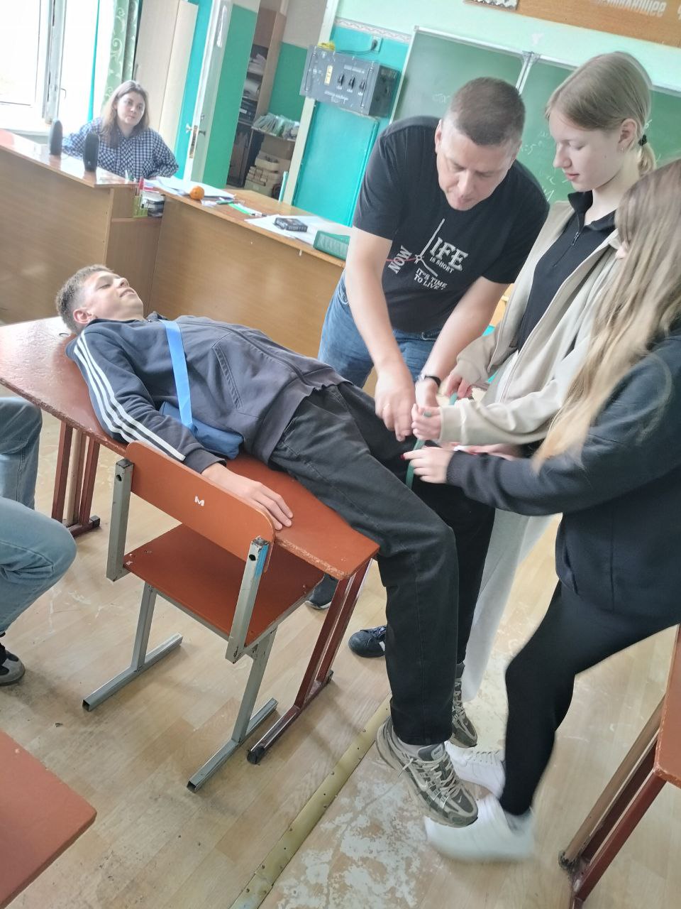 Сегодня, 26 июня, прошли занятия по оказанию первой медицинской помощи..